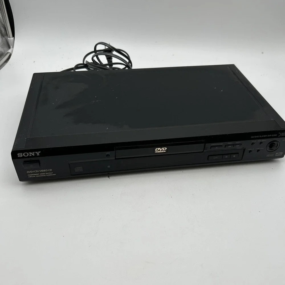 Sony DVP-S360 DVPS360 DVD CD Video CD Player Tested, Works Great! No Remote